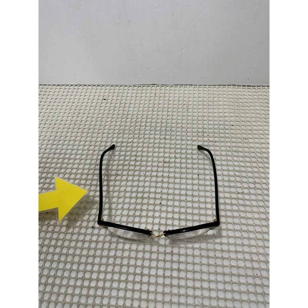 Rayban Clubmaster RB 3016 Glasses Black Gold Round Frames Only Slightly Bent‎
